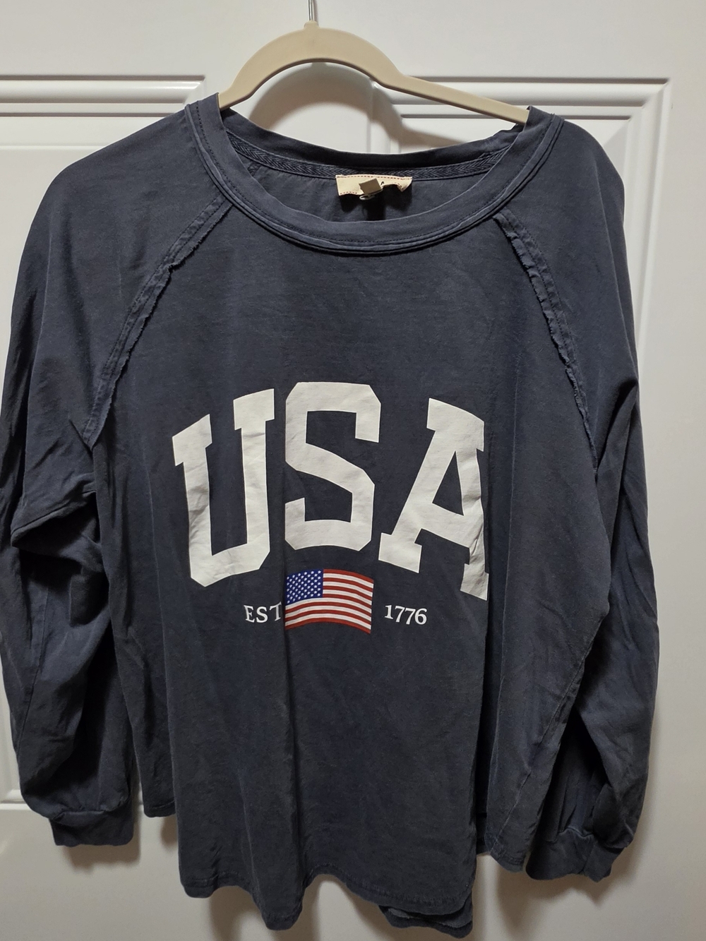 USA   J.O.A. Navy Long Sleeve Tee